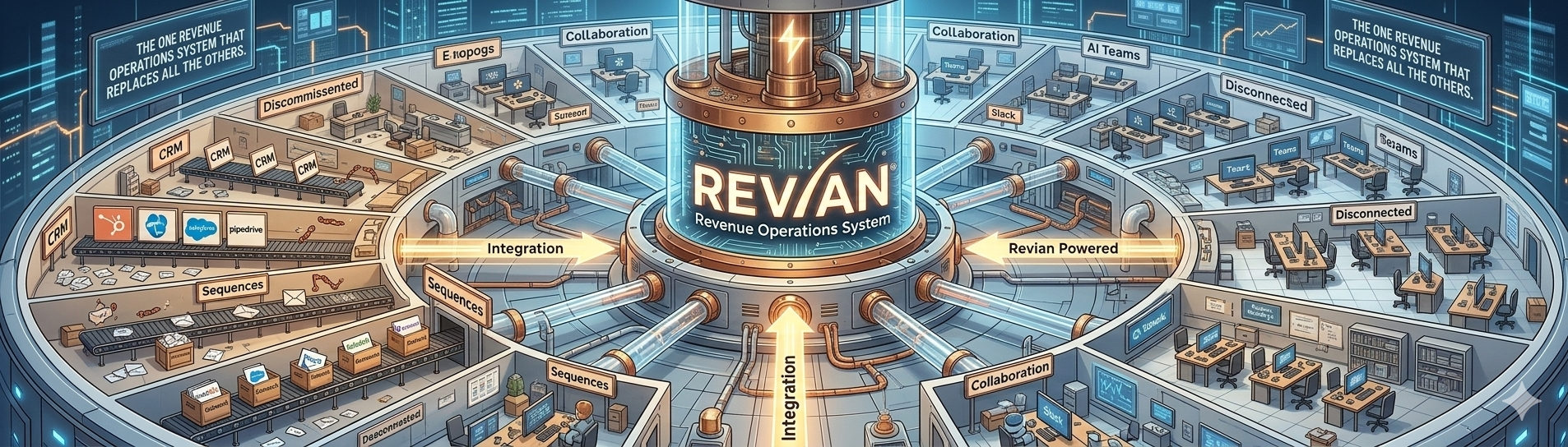 Revian replaces your fragmented sales stack with one unified platform